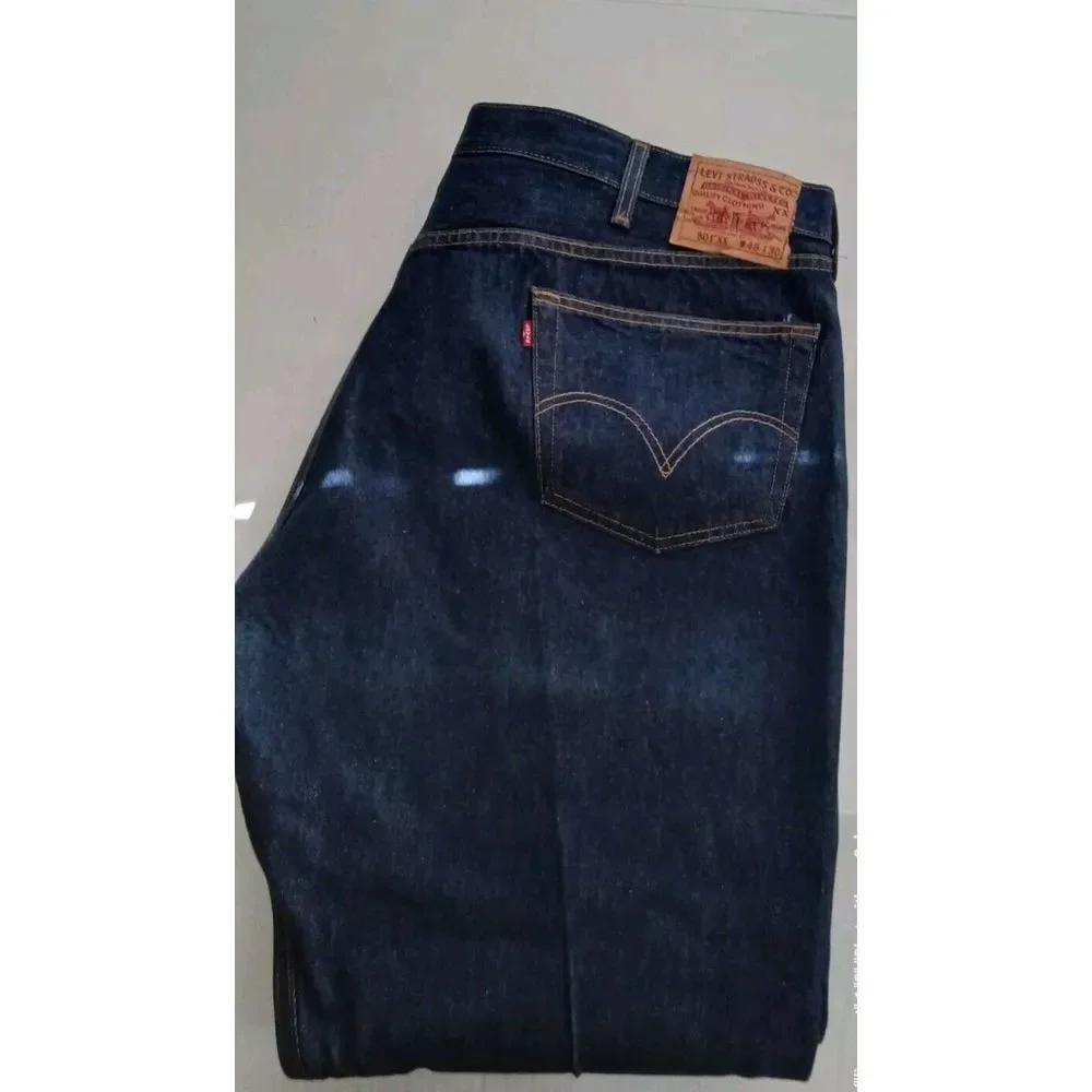 Levi's 501 XX Classic Straight Leg‎ Dark Blue Denim Jeans W48 L30